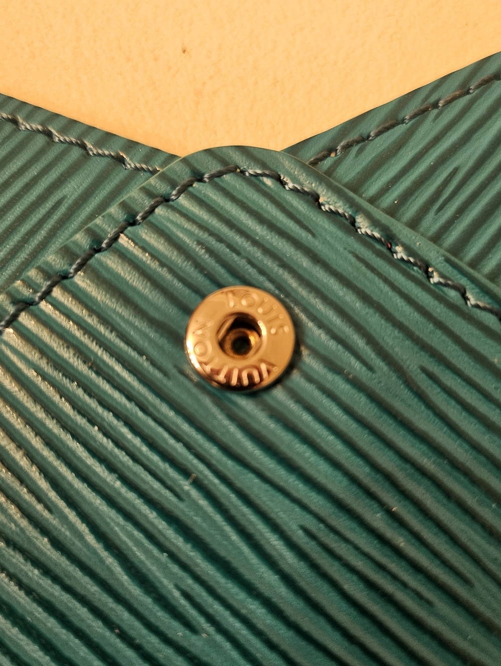 Louis Vuitton Epi Pochette Kirigami Large Envelope Pouch Teal - Picture 7 of 9